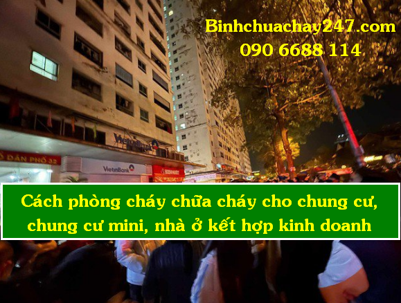 4 Giải pháp phòng cháy chữa cháy cho chung cư, chung cư mini, nhà ở kết hợp kinh doanh, nhà trọ