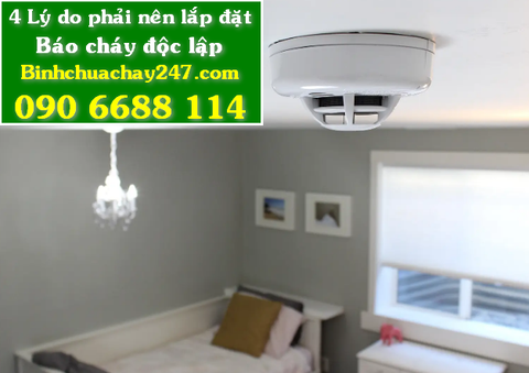 4 lý do quan trọng phải lắp đặt đầu báo cháy độc lập (thiết bị báo khói hoặc báo nhiệt) tại nhà