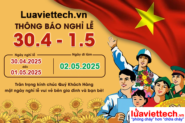 THÔNG BÁO NGHỈ LỄ 30.04 và 01.05