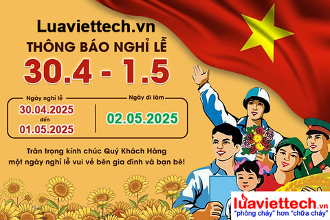 THÔNG BÁO NGHỈ LỄ 30.04 và 01.05
