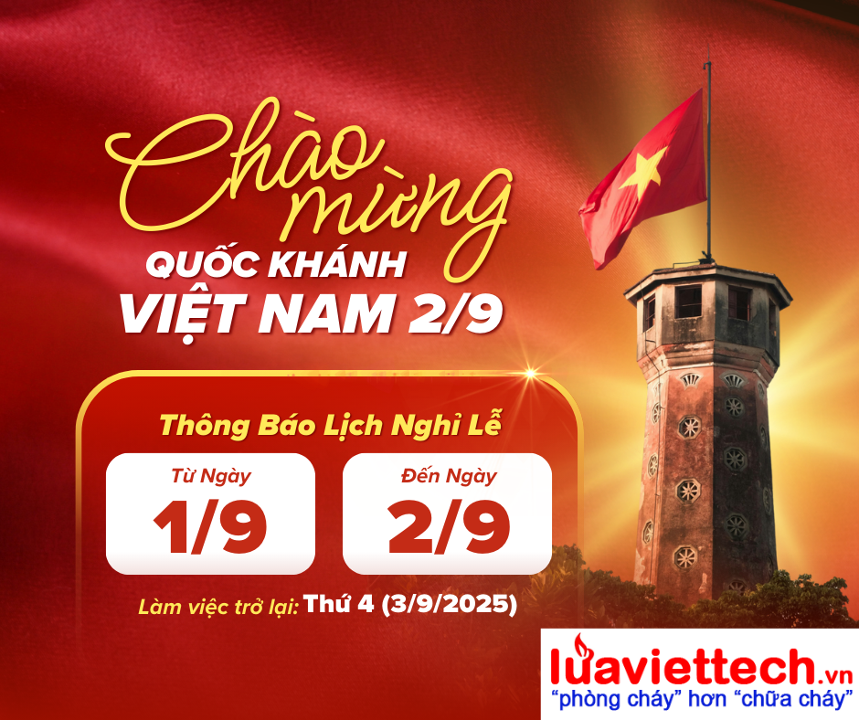 THÔNG BÁO NGHỈ LỄ QUỐC KHÁNH 2/9 NĂM 2025