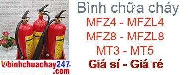 Bình chữa cháy MFZ4, MFZL4, MFZ8, MFZL8, MT3, MT5 giá rẻ tại tphcm