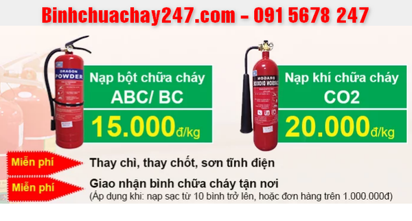 binhchuachay247.com nạp sạc binh chua chay