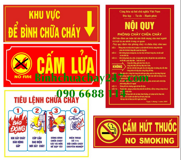 bảng Tiêu lệnh nội quy PCCC giá rẻ giá sỉ