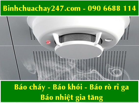 máy báo cháy, báo khói, báo nhiệt gia tăng và báo rò rỉ ga