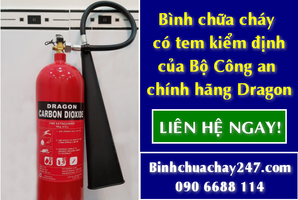 bình chữa cháy dragon MT3 có tem kiểm định giá rẻ, giá sỉ