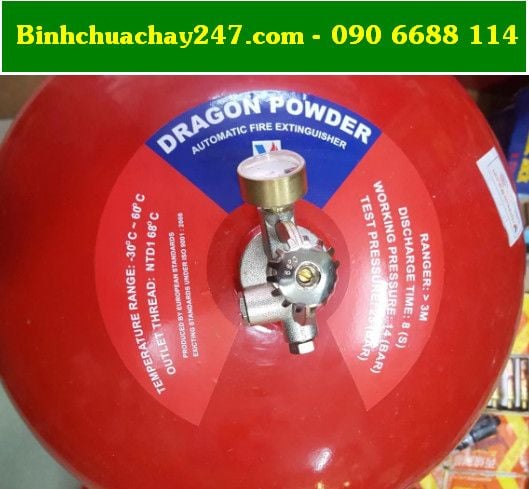 Bình chữa cháy Dragon tự động chính hãng, có tem kiểm định tại tphcm