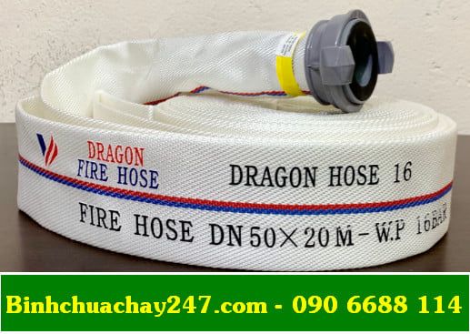cuộn vòi chữa cháy và lăng phun nước