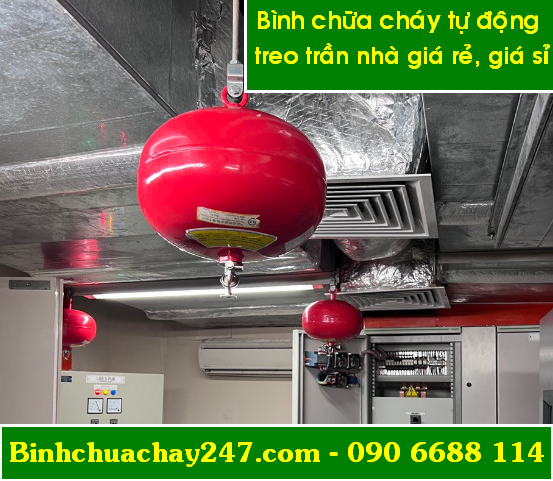 bình chữa cháy tự động treo trần nhà giá rẻ, giá sỉ