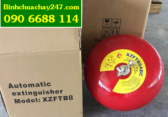 bình chữa cháy tự động treo trần nhà có tem kiểm định tại tphcm
