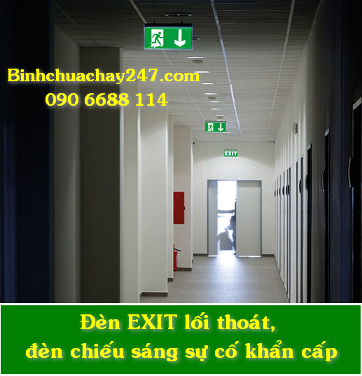 Đèn EXIT lối thoát chính hãng, giá rẻ, có tem kiểm định tại tpHCM