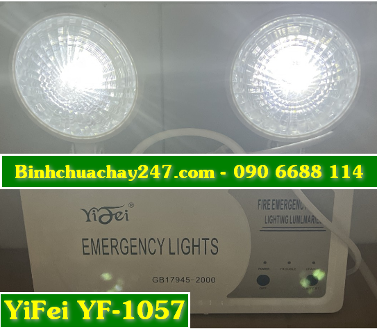 Đèn chiếu sáng sự cố (đèn khẩn cấp) YiFei YF-1057, có tem kiểm định