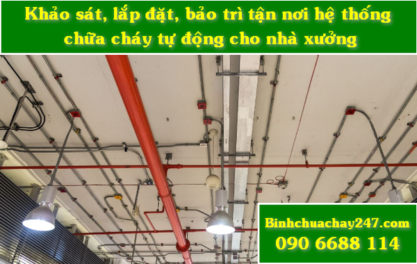 Lắp đặt hế thống chữa cháy tự động cho nhà xưởng