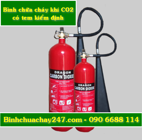 bình chữa cháy khí co2 giá rẻ giá sỉ có tem kiểm định
