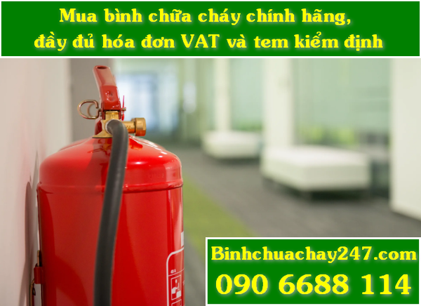 Hãy trang bị bình chữa cháy cho tòa nhà văn phòng, cơ sở kinh doanh, sản xuất và đặc biệt là nhà ở của bạn và ngay hôm nay!