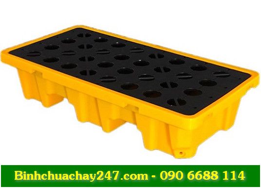 pallet chống tràn loại 2 phuy cao giá rẻ giá sỉ