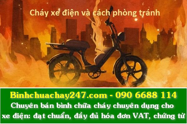 bình chữa cháy chuyên dụng cho đám cháy pin xe điện