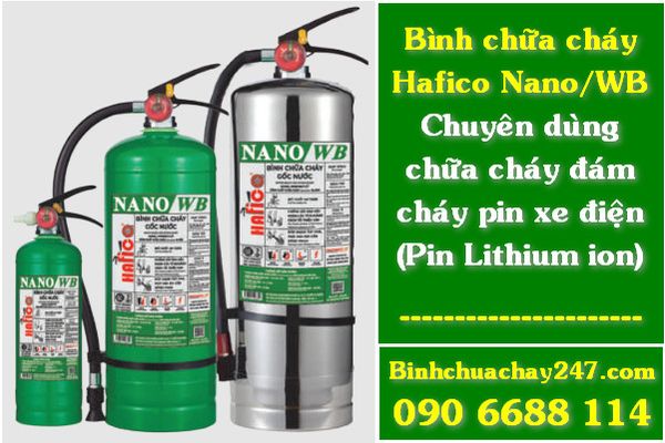 Bơm nạp sạc, bảo dưỡng bình chữa cháy chuyên dụng cho đám cháy pin xe điện