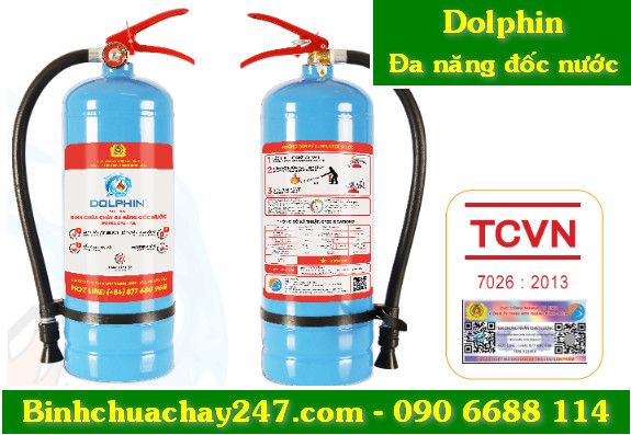 Bình chữa cháy Dolphin đa năng gốc nước có tem kiểm định