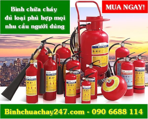 Bình chữa cháy giao nhanh trong ngày tại tpHCM và nhiều tỉnh thành khác như Bình Dương, Tiền Giang, Bến Tre,...