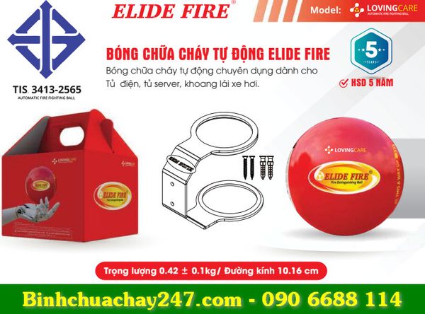 Bóng chữa cháy tự động ELIDE FIRE Lovingcare 0.4kg
