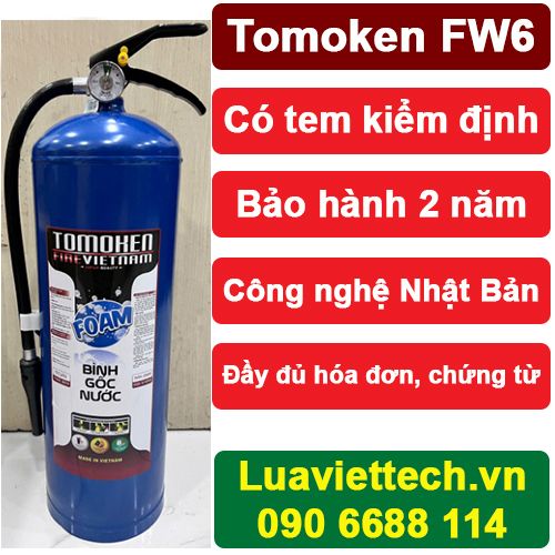 Bình chữa cháy tomoken gốc nước fw6