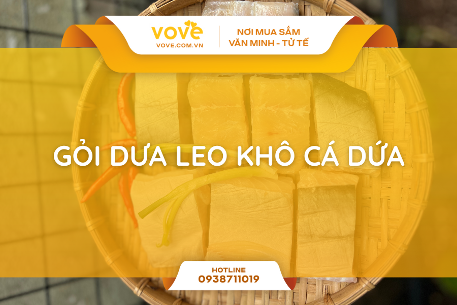 Gỏi dưa leo Khô Cá Dứa