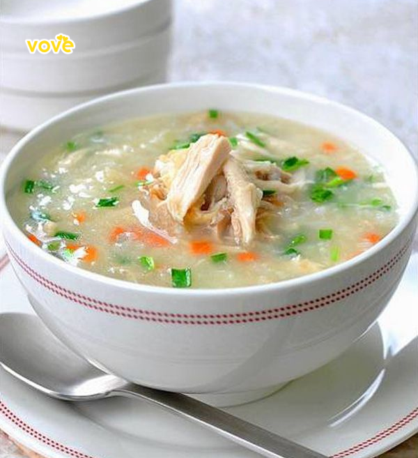 món cháo thơm lừng chế biến từ gạo vibigaba