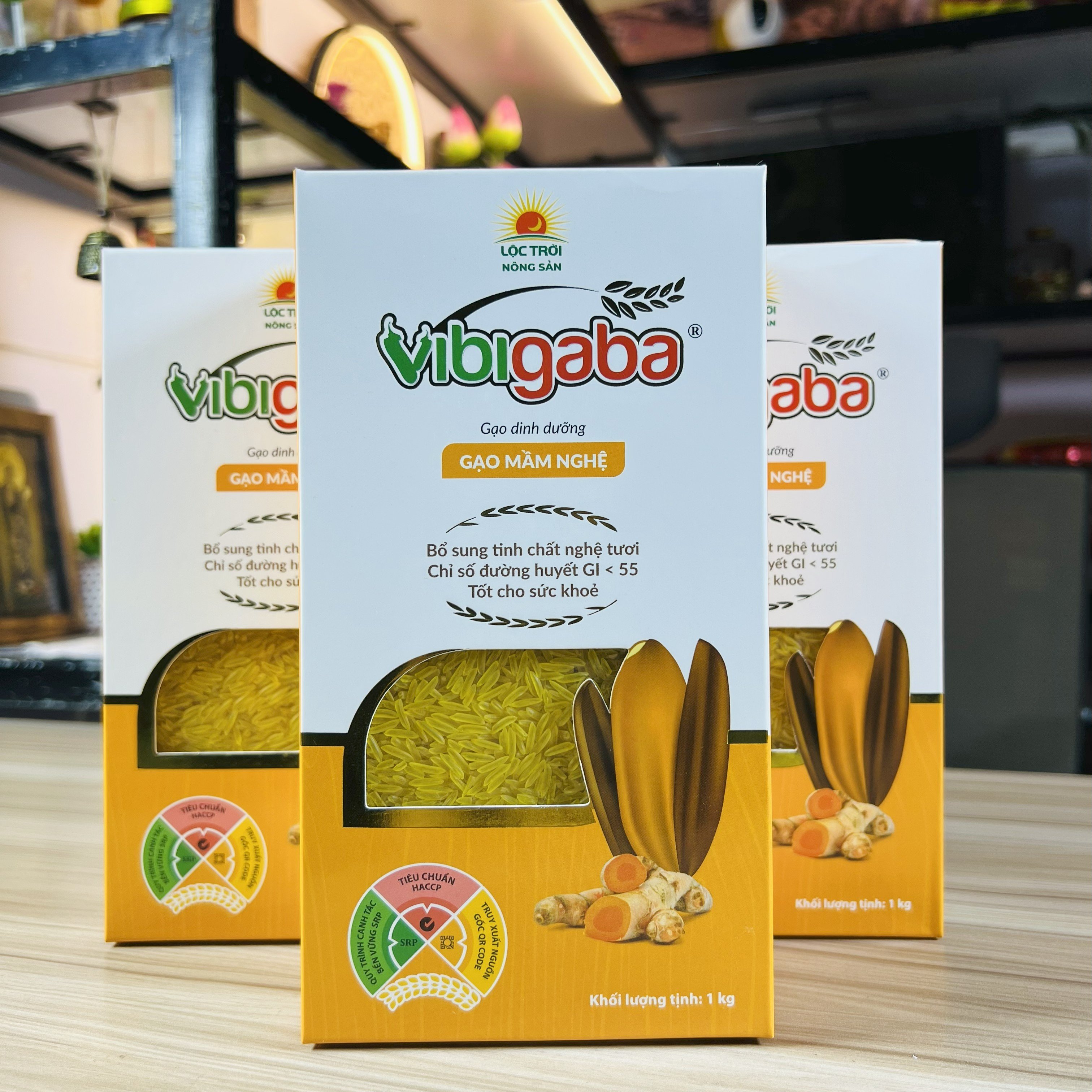 hình ảnh bao bì sản phẩm gạo mầm vibigaba nghệ