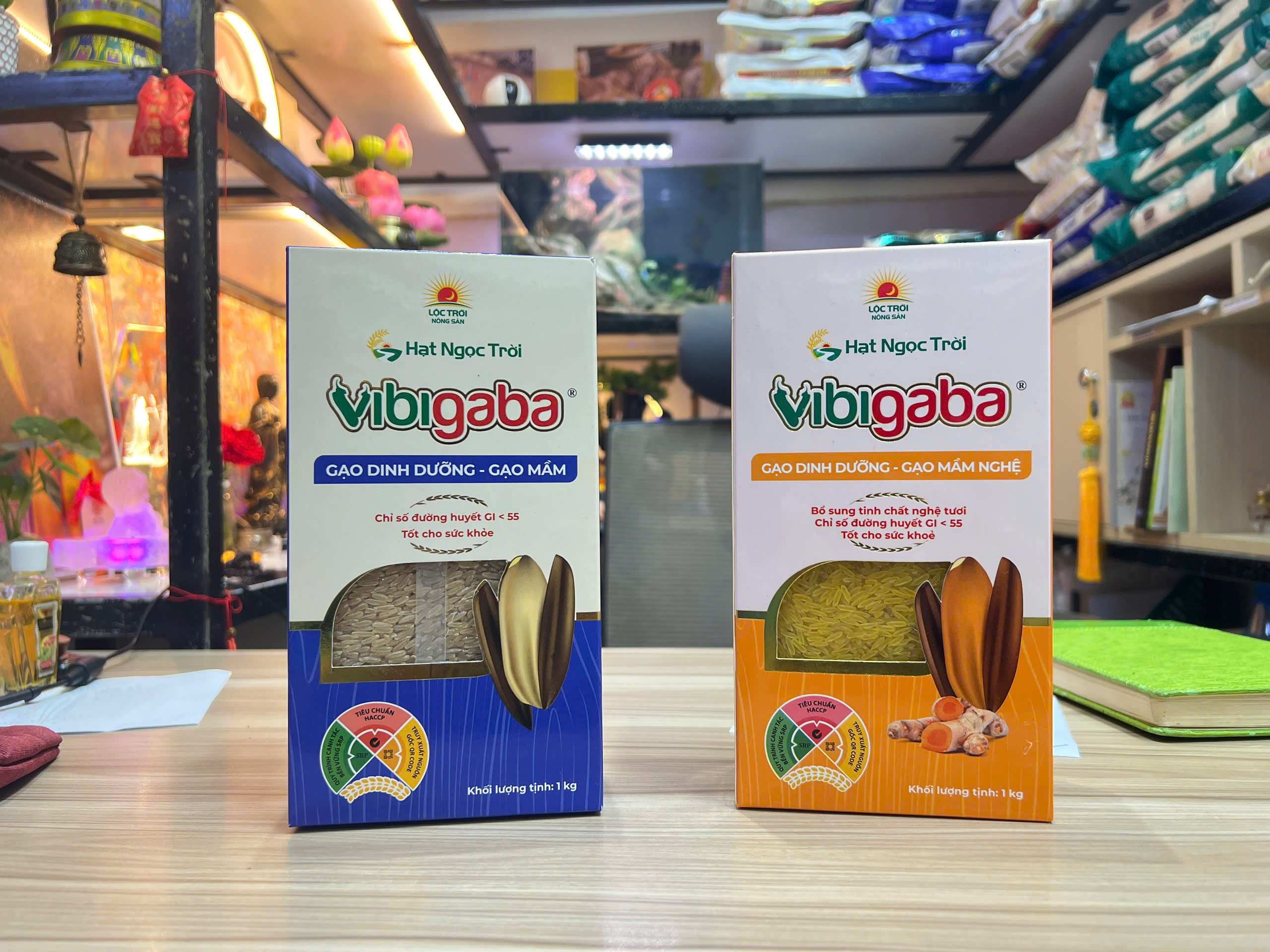 hình ảnh thực tế gạo mầm vibigaba tại cửa hàng vove 