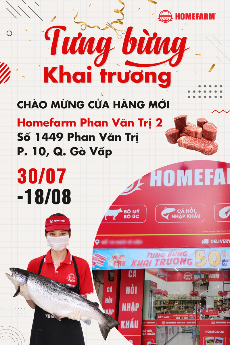 Ưu đãi khai trương cực hấp dẫn chỉ có tại Homefarm Phan Văn Trị 2