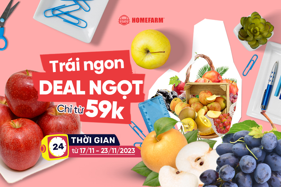 [HN] Trái ngon - Deal ngọt chỉ từ 59k chào mừng ngày nhà giáo Việt Nam 20/11