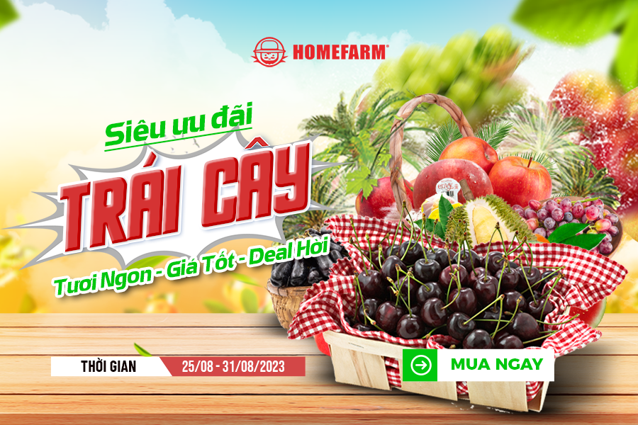 [HN] Siêu ưu đãi trái cây - Homefarm tặng deal hời