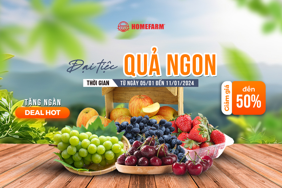 [HCM] Đãi tiệc quả ngon - Tặng ngàn deal hot giảm giá đến 50%