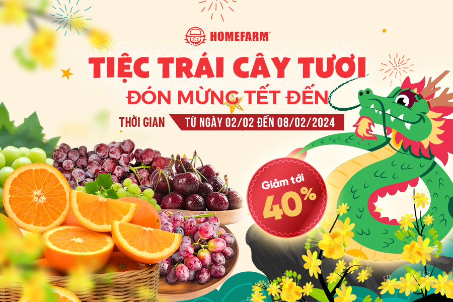 [HCM] Tiệc trái cây tươi - Đón mừng Tết đến giảm tới 40%