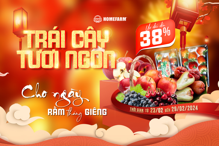 [HN] Trái cây tươi ngon dâng lễ ngày Rằm tháng Giêng tại Homefarm