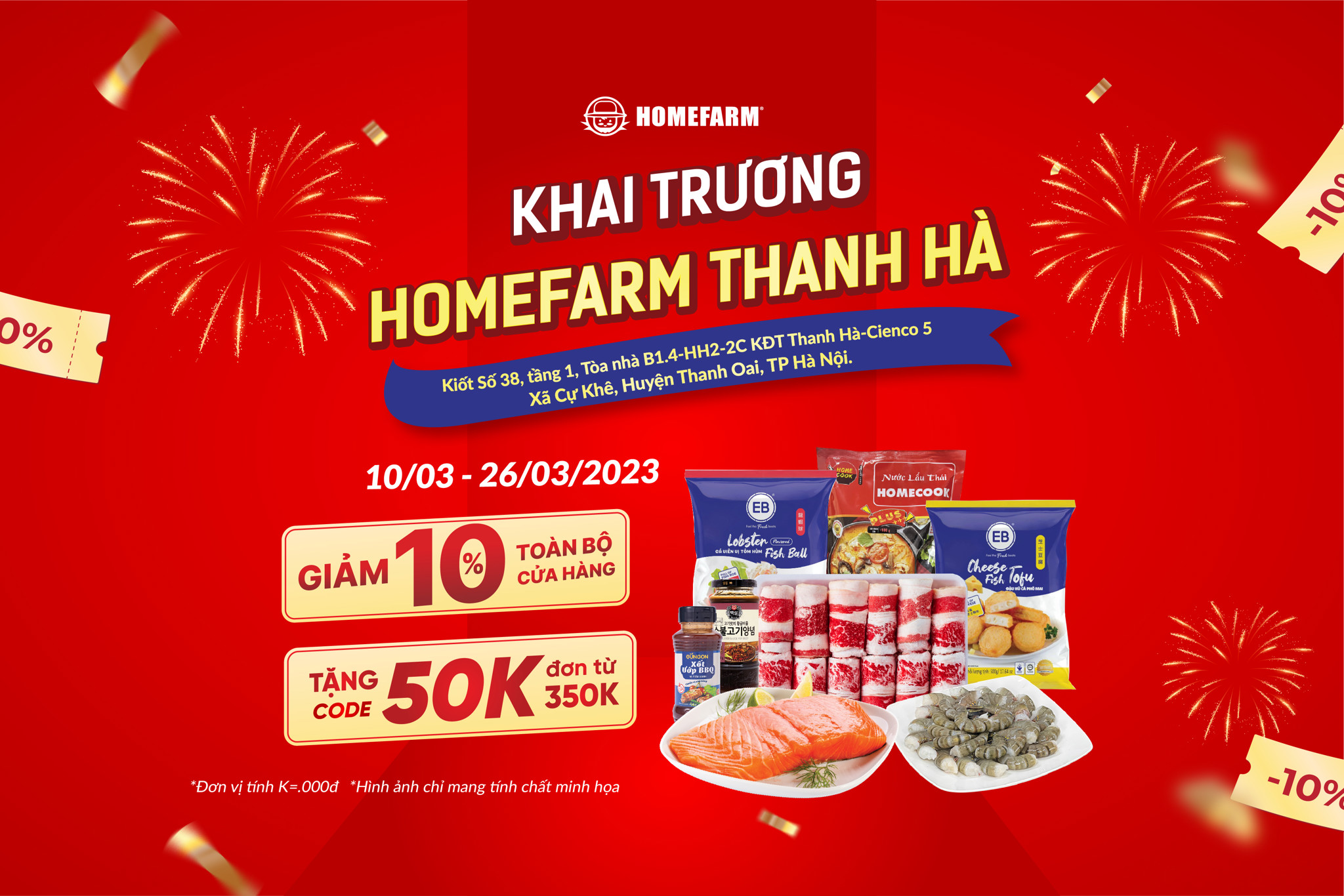 [HN] Khai trương rộn ràng -  Nhận ngàn ưu đãi tại Homefarm Thanh Hà
