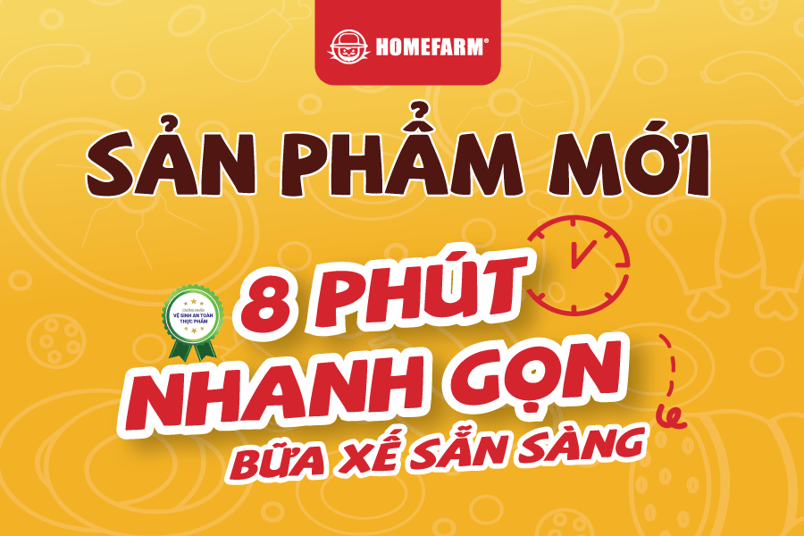 [Sản phẩm mới] 8 phút nhanh gọn - Bữa xế sẵn sàng