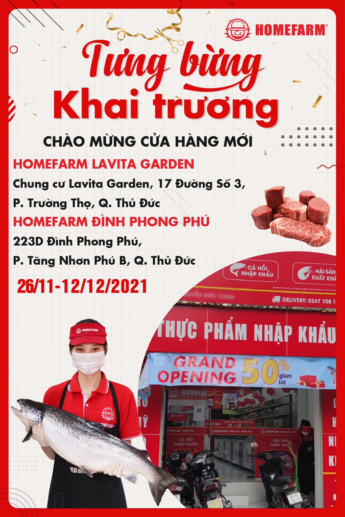 Ưu đãi hấp dẫn mừng khai trương 2 cửa hàng tại TP Thủ Đức
