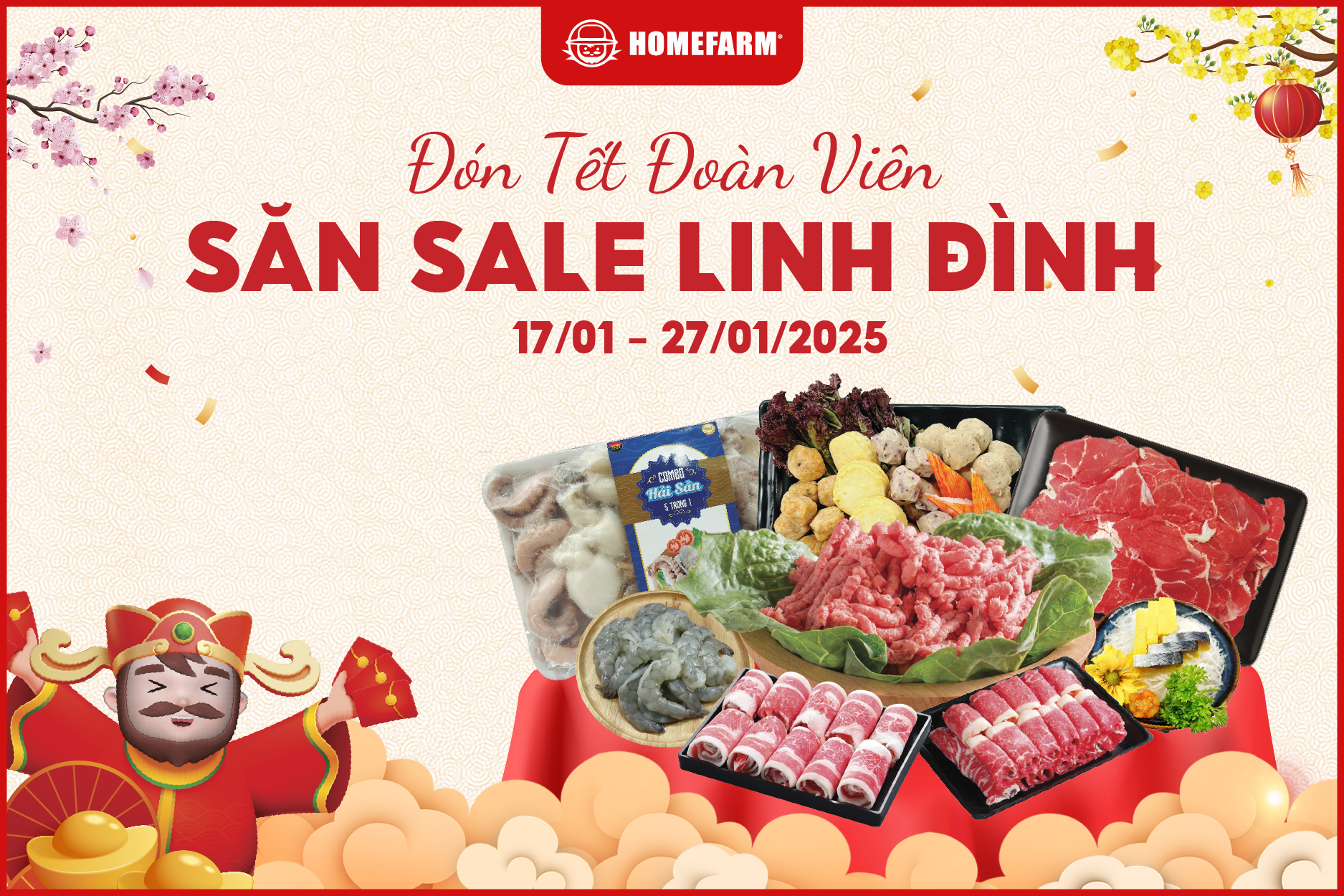 Đón Tết đoàn viên - Săn sale linh đình cùng Homefarm