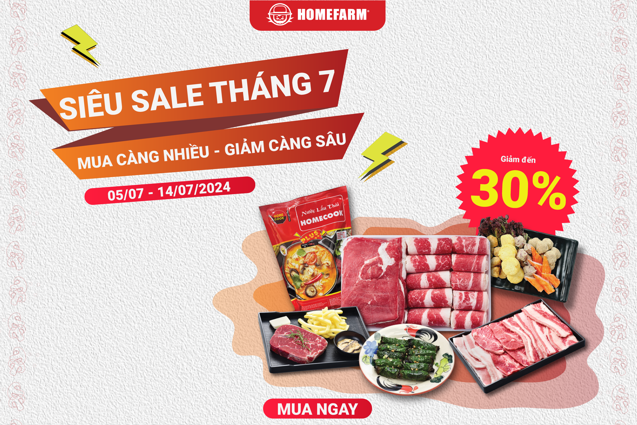 SIÊU SALE THÁNG 7: MUA CÀNG NHIỀU - GIẢM CÀNG SÂU - SALE UP TO 30%