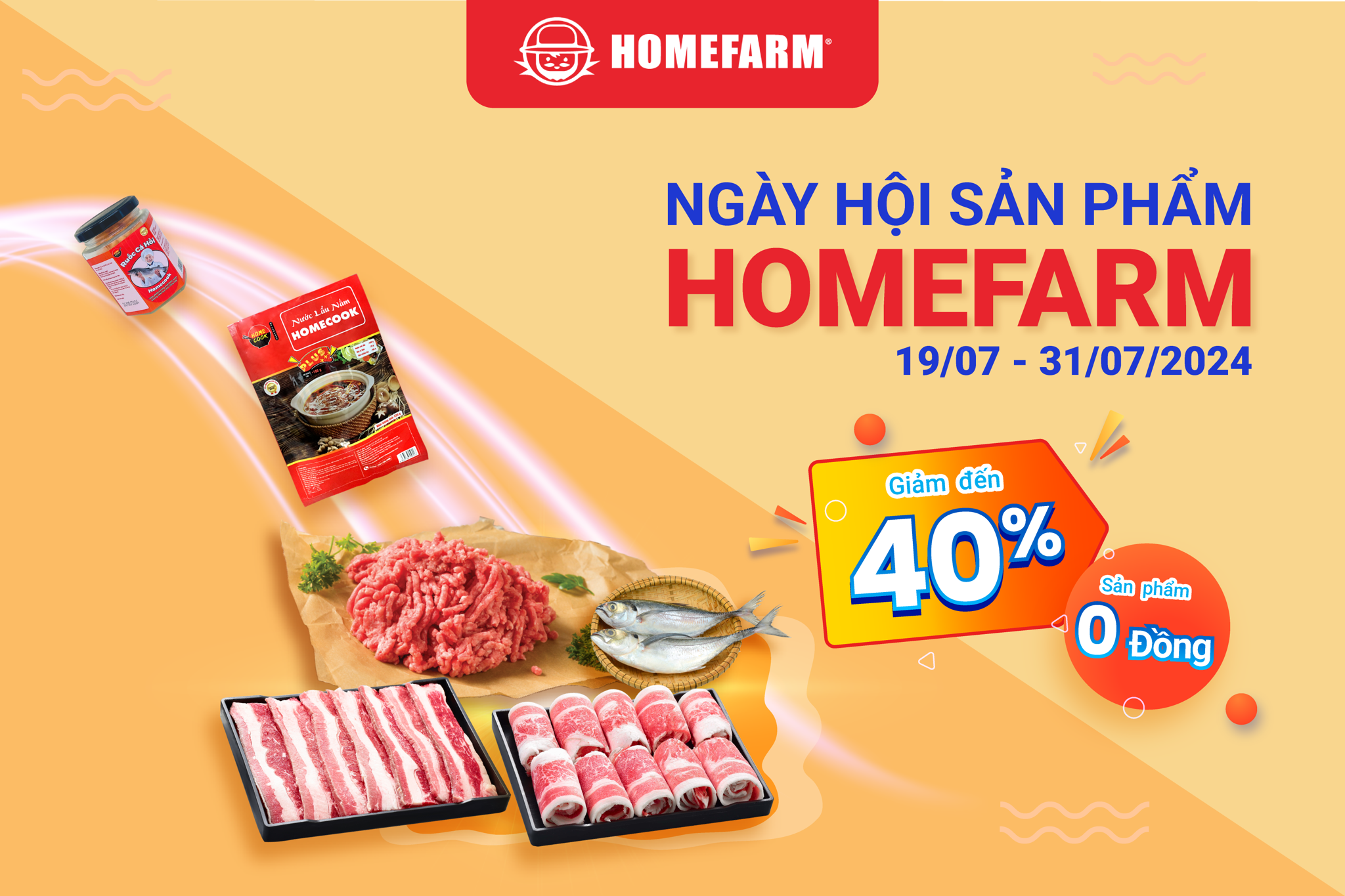 Ngày hội sản phẩm Homefarm - Giảm giá đến 40% & sản phẩm 0 đồng