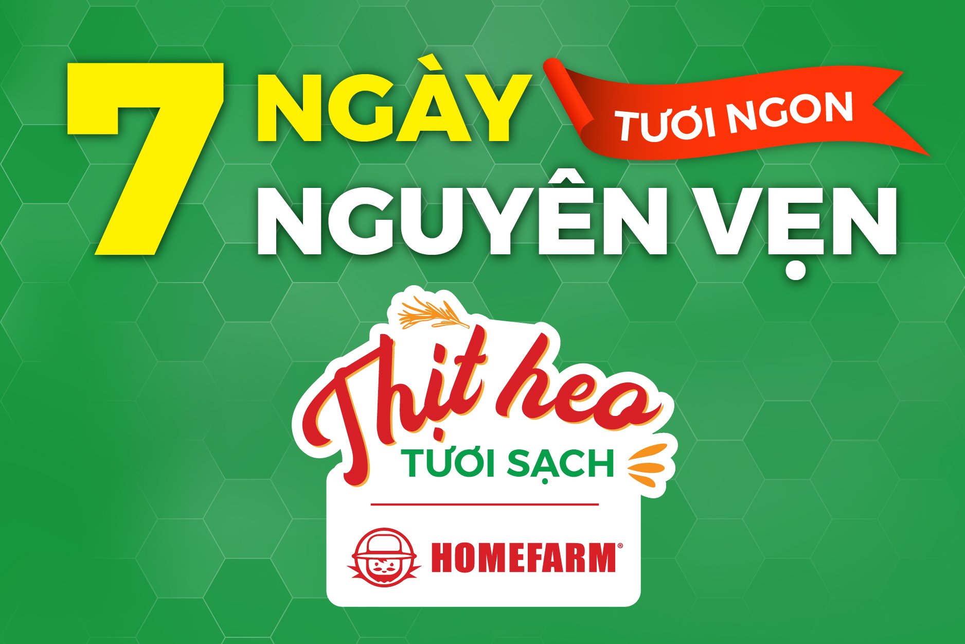 Thịt heo tươi sạch Homefarm tươi ngon nguyên vẹn đủ 7 ngày
