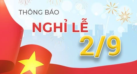 THÔNG BÁO LỊCH NGHỈ 2/9