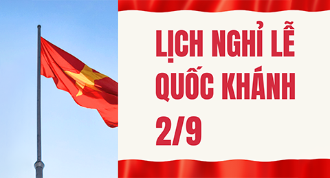 THÔNG BÁO NGHỈ LỄ QUỐC KHÁNH 2025