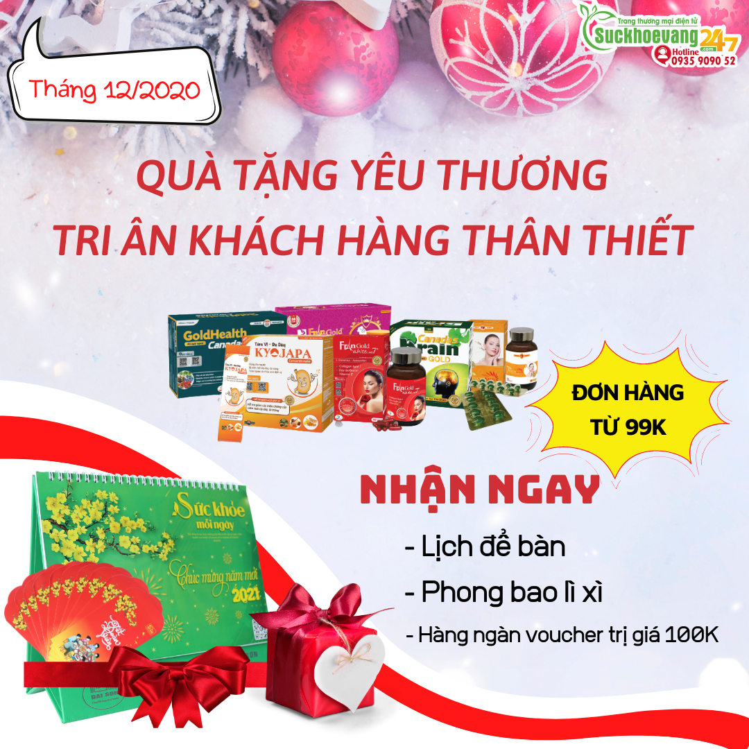QUÀ TẶNG YÊU THƯƠNG - TRI ÂN KHÁCH HÀNG THÂN THIẾT SỨC KHỎE VÀNG 247