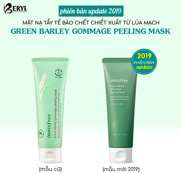 Mặt Nạ Tẩy Da Chết Mầm Lúa Mạch Innisfree Green Barley Gommage Peeling Mask 120ml