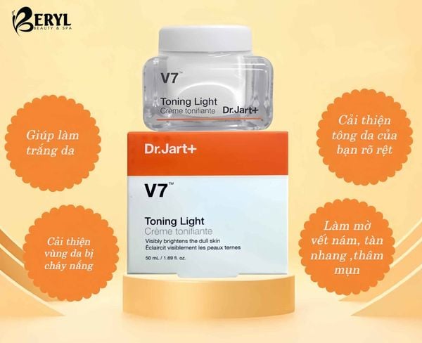 Tác dụng của Kem V7 Toning Light Dr.Jart+