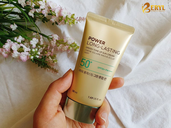 Kem chống nắng Power Long Lasting Green Tone Up Sun Cream SPF50 + PA ++++