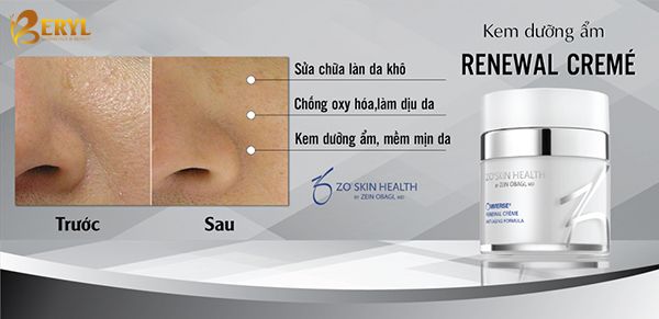 Công dụng của kem dưỡng ẩm da mặt Zo Skin Health Renewal Crème
